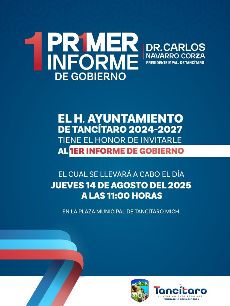 INVITACIÓN AL PRIMER INFORME DE GOBIERNO