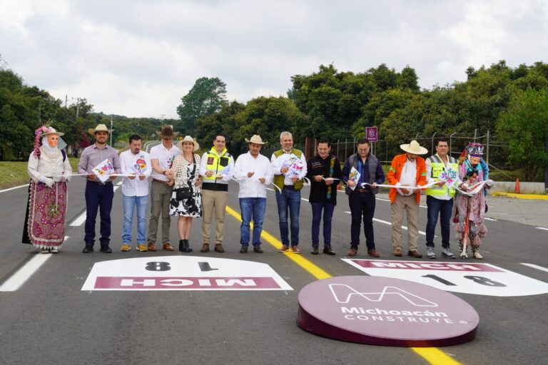 Inauguración oficial de la rehabilitación de la carretera Uruapan–San Juan Nuevo–Tancítaro–Copetiro